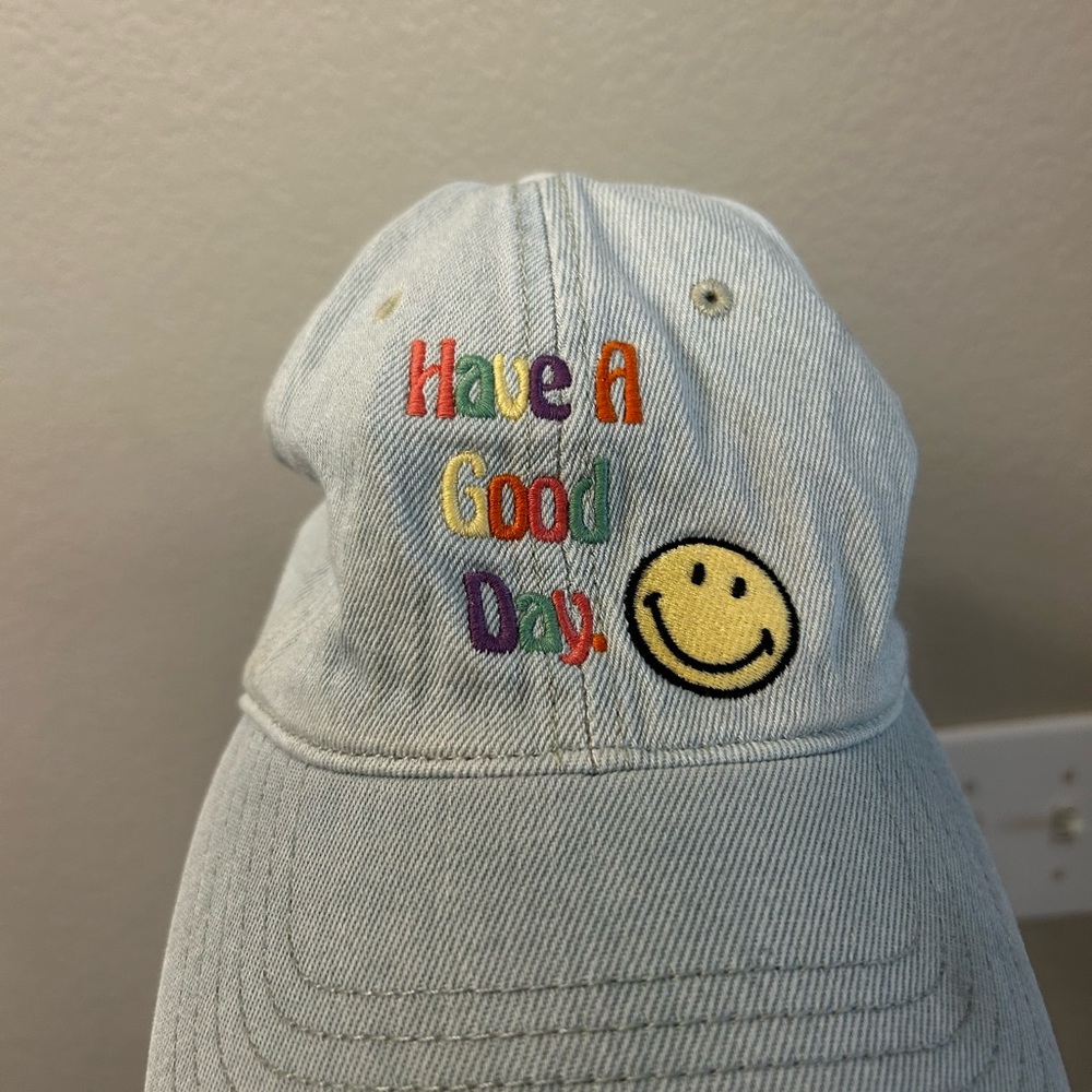 Embroidered Denim Cap - Multicolor